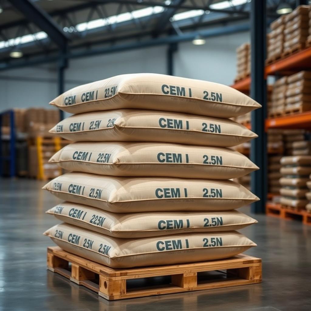 Portland Cement CEM I 52.5N — 50kg Bags