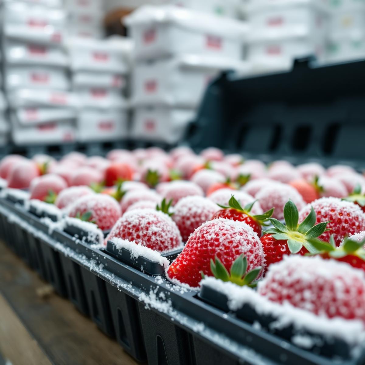 Frozen Egyptian Strawberries IQF — Class I